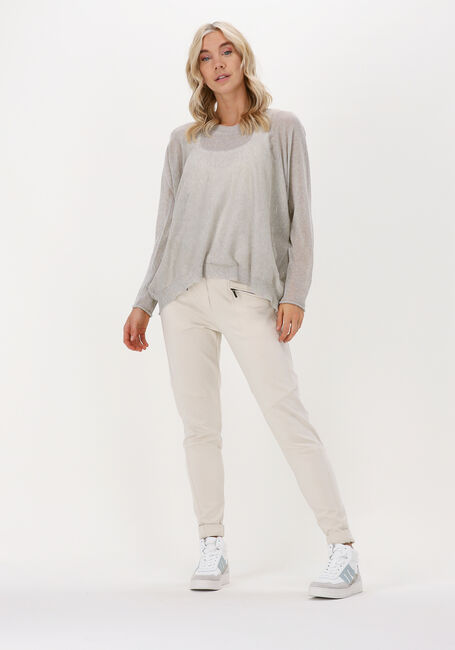 Beige SUMMUM Pullover OVERSIZED SWEATER SPARKLING LU - large