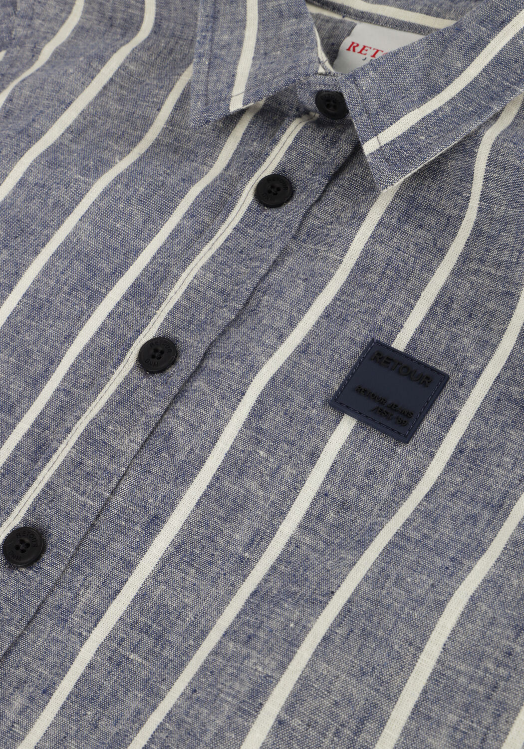 Dunkelblau RETOUR Casual-Oberhemd FLORIS - large