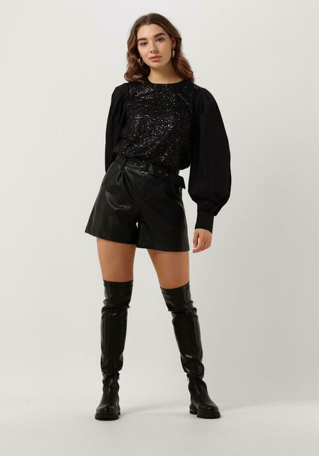 Schwarze SUMMUM Top TOP SEQUINS - large