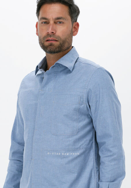 Blaue G-STAR RAW Casual-Oberhemd SECRET UTILITY REG SHIRT - large