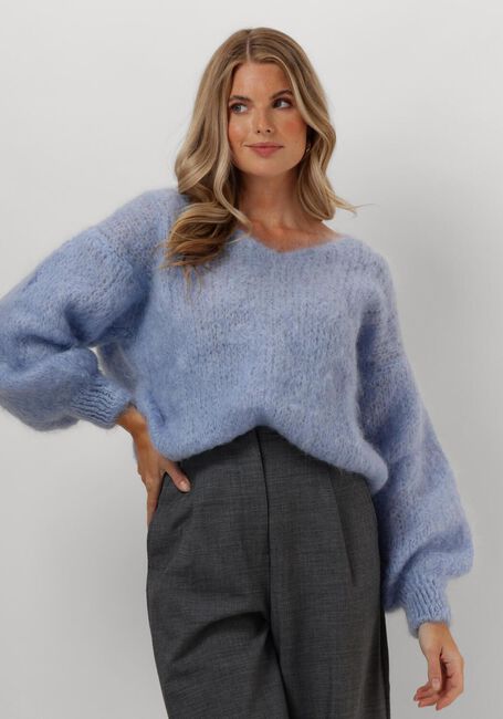 Hellblau AMERICAN DREAMS Pullover MILANA LS MOHAIR KNIT - large