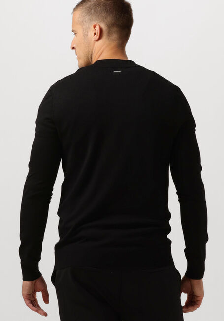 Schwarze PUREWHITE Pullover ESSENTIAL KNIT HALF ZIP LS - large