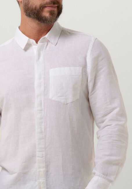 Weiße CALVIN KLEIN Casual-Oberhemd LINEN COTTON REGULAR SHIRT - large