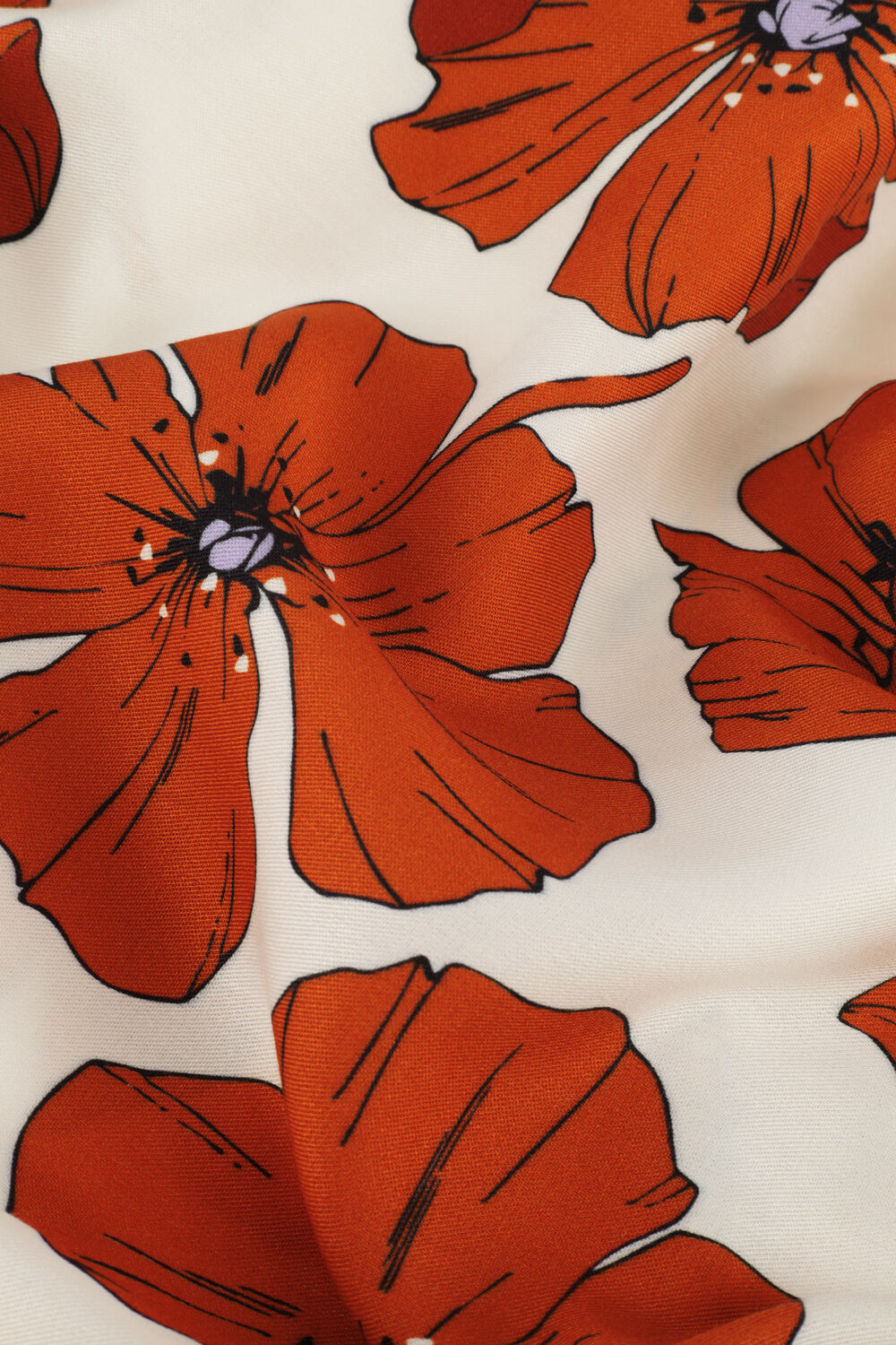 Orangene ANOTHER LABEL Maxikleid CAMILLE DRESS - large