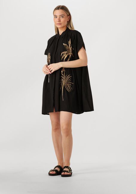 Schwarze WILD Minikleid CLOVIS - large