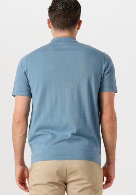 Blaue DSTREZZED Polo-Shirt DORIAN ZIP POLO - large