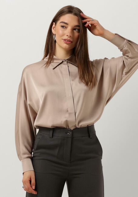 Bronzefarbene ACCESS Blusen SATIN SHIRT - large