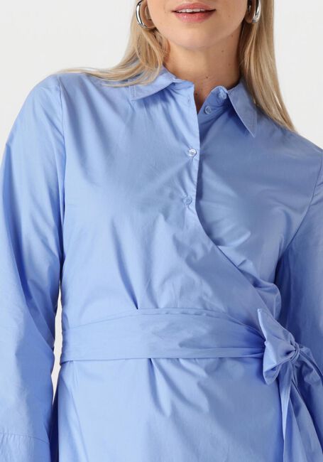 Hellblau SELECTED FEMME Midikleid SLFAVIANA LS MIDI WRAP DRESS - large