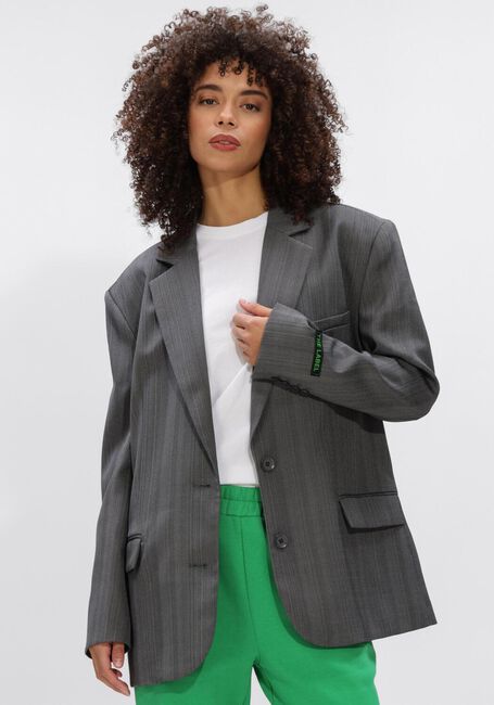 Graue ALIX THE LABEL Blazer LADIES WOVEN STRUCTURED BLAZER - large