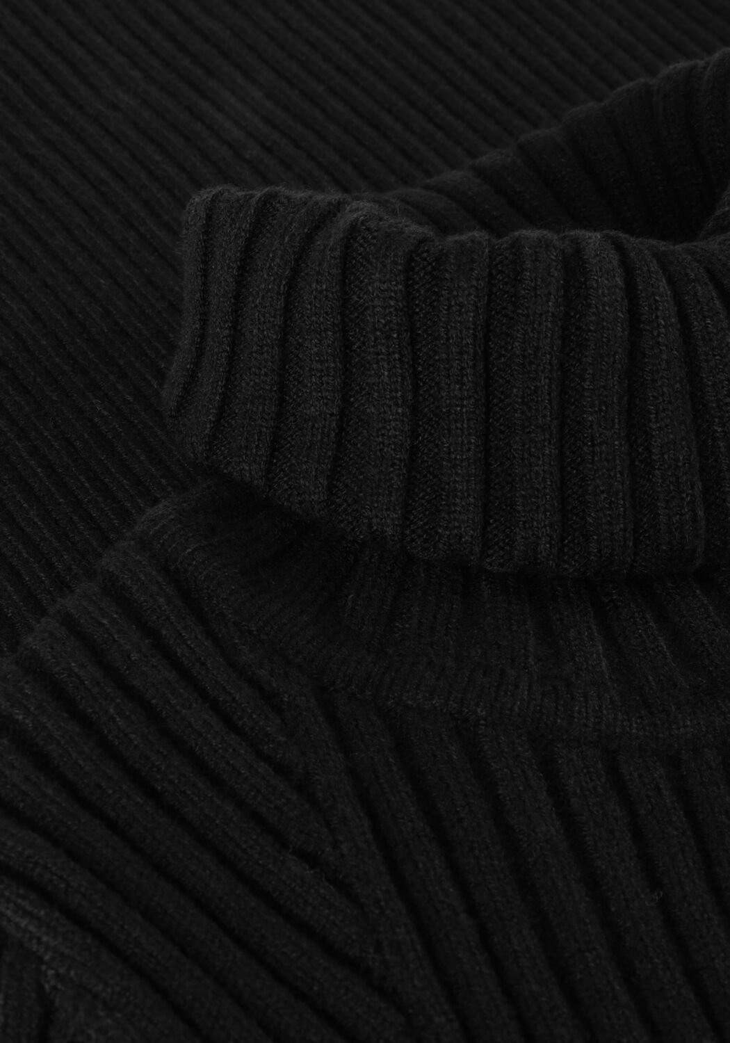 Schwarze JANICE Minikleid JURK GEBREID KOL TRAVIS - large