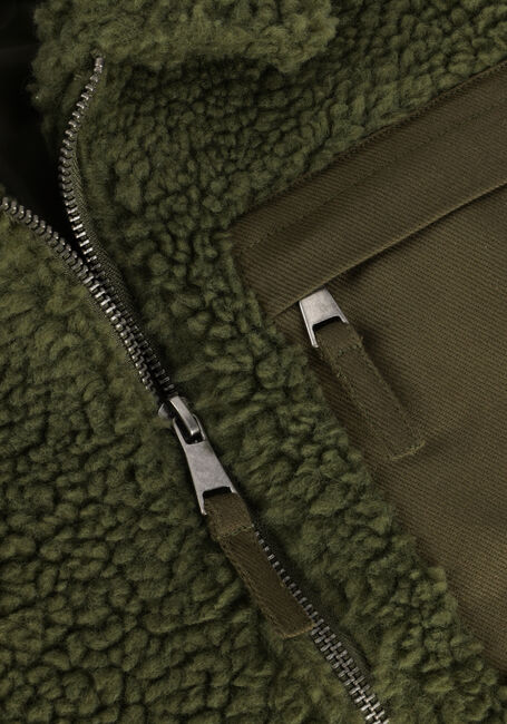 Grüne NIK & NIK Strickjacke LENNOX BORG SHACKET - large