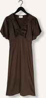 Braune NEO NOIR Midikleid ILLIANA HEAVY SATEEN DRESS Braune NEO NOIR Midikleid ILLIANA HEAVY SATEEN DRESS - medium