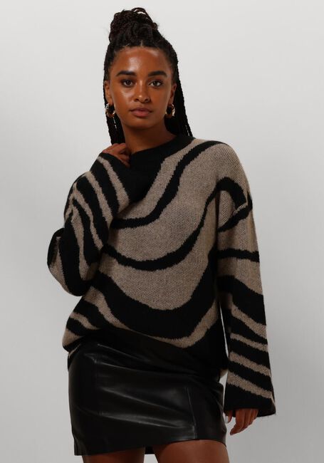 Schwarze OBJECT Pullover OBJDIANA LO L/S KNIT PULLOVER - large