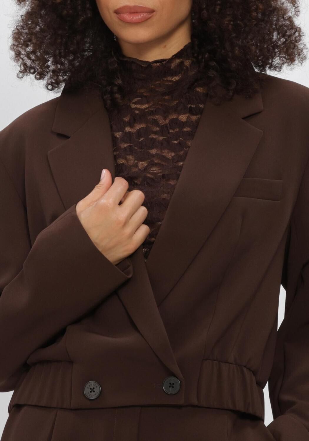 Braune DANTE6 Blazer REILLEY CROPPED BLAZER-JACKET - large