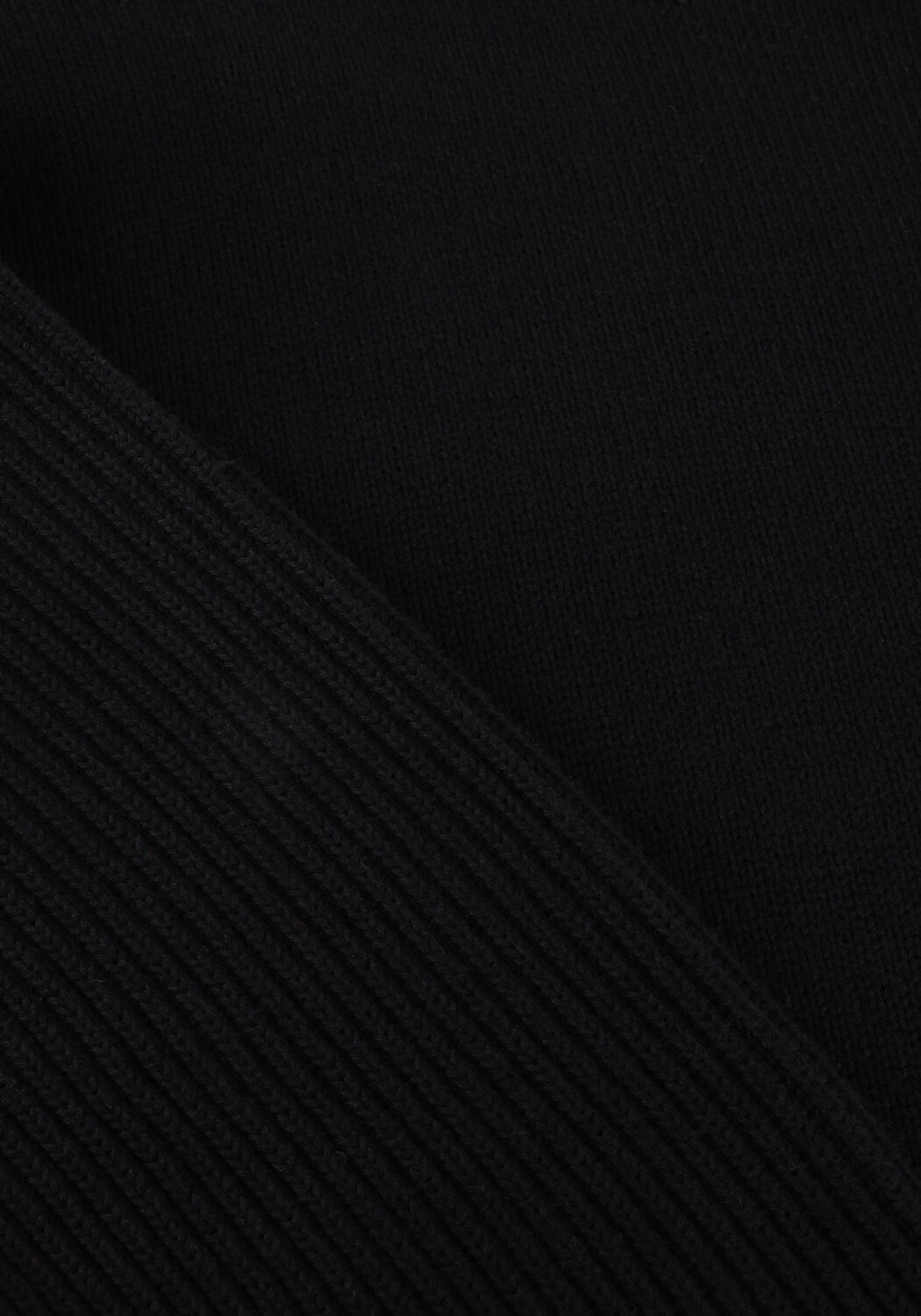 Schwarze SELECTED MEN Pullover SLHDERECK LS KNIT RELAXER RIB MOCK NECK - large