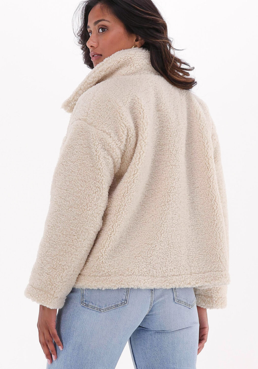La hearts ivory sherpa jacket shop