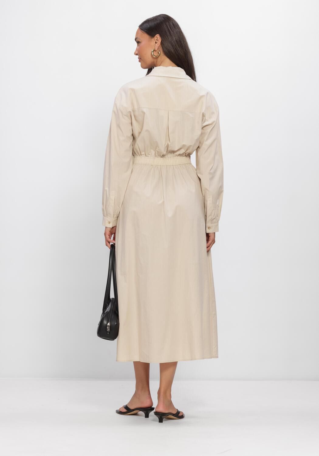 Beige MSCH COPENHAGEN Kleider MSCHSELMINA DRESS - large