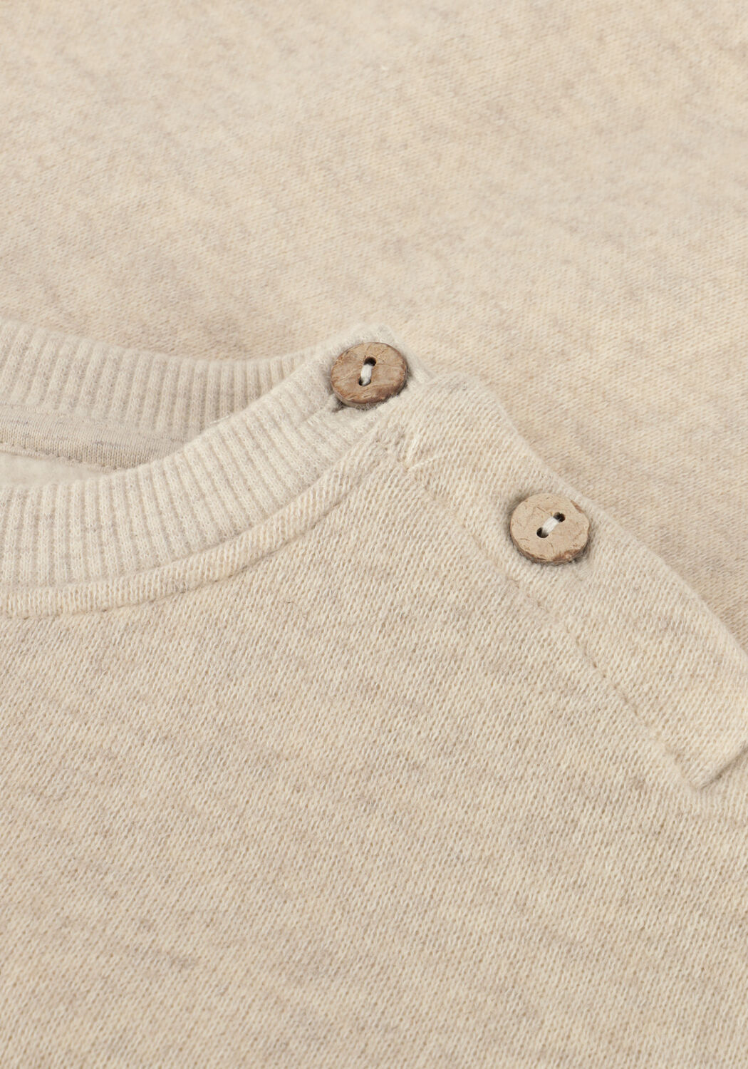 Beige PLAY UP Pullover FLEECE SWEATER B - large