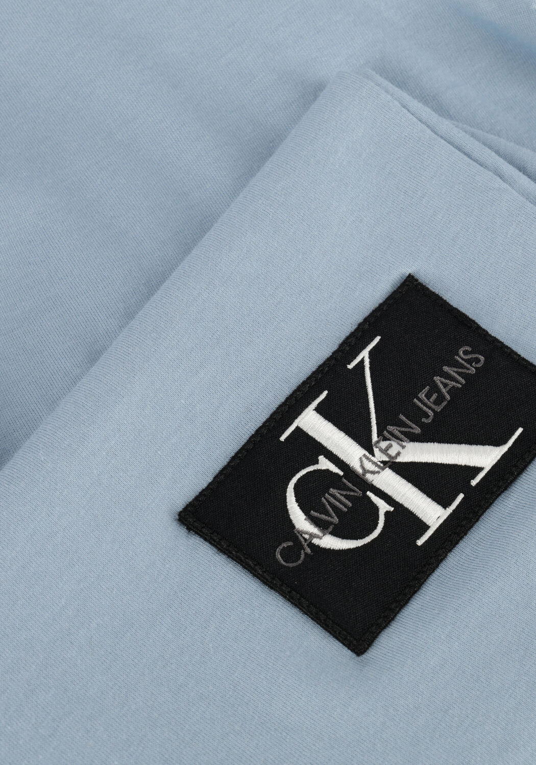 Blaue CALVIN KLEIN T-shirt BADGE TURN UP SLEEVE - large