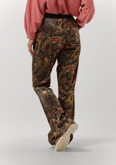 Mehrfarbige/Bunte SUMMUM Schlaghose TROUSERS PAISLEY VELVET - large