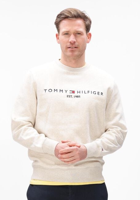 Sand TOMMY HILFIGER Sweatshirt TOMMY LOGO SWEATSHIRT - large
