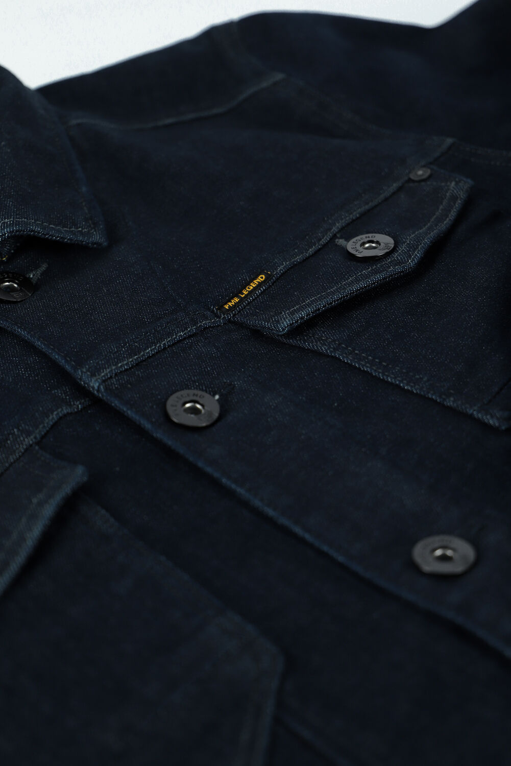 Blaue PME LEGEND Jeansjacke DENIM JACKET LOW RINSED WASH - large