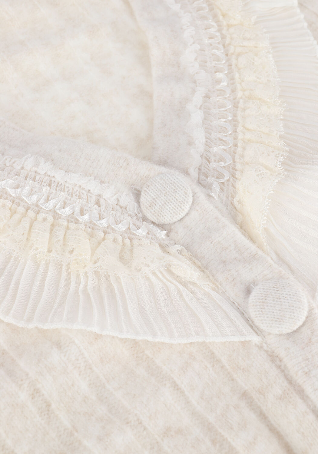 Beige OBJECT Strickjacke DANNY L/S KNIT CARDIGAN - large