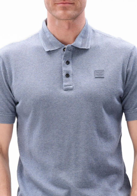 Blaue PME LEGEND Polo-Shirt POPCORN JERSEY - large