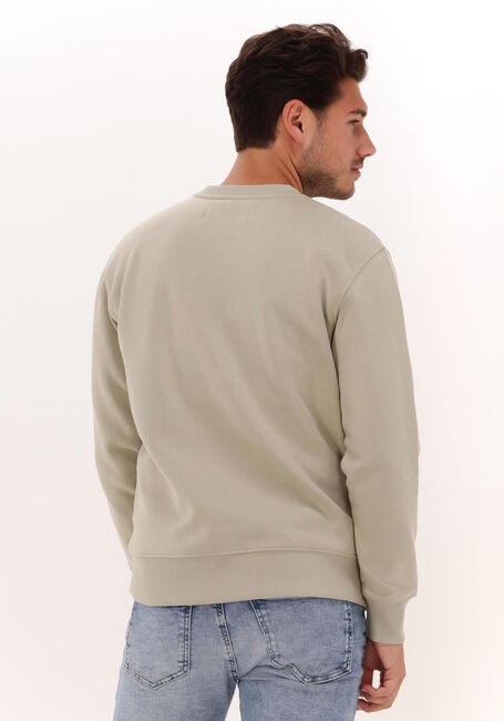 Sand CALVIN KLEIN Sweatshirt MONOGRAM LOGO CREW NECK - large