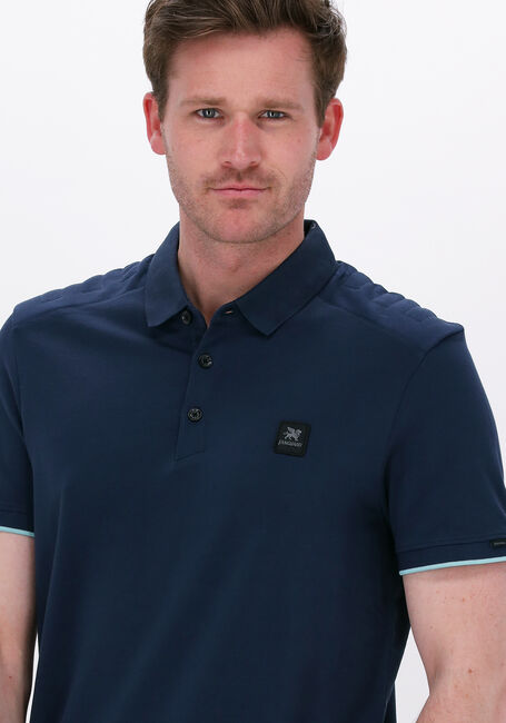 Dunkelblau VANGUARD Polo-Shirt SHORT SLEEVE POLO PIQUE JACQUARD - large