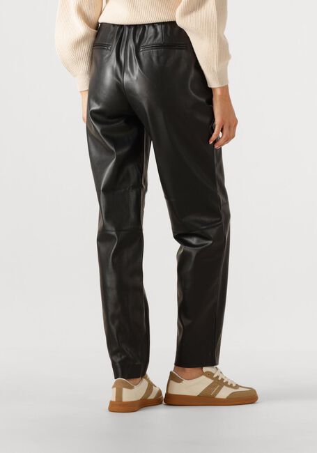 Schwarze DANTE6 Hose LONDON FAUX LEATHER CHINO - large