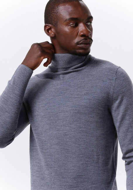 Graue CALVIN KLEIN Rollkragenpullover MERINO TURTLE NECK - large