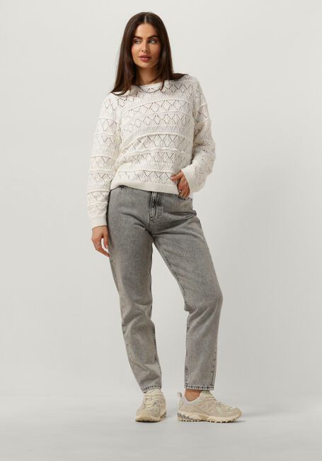 Weiße OBJECT Pullover OBJLIVA L/S O-NECK KNIT PULLOVER - large