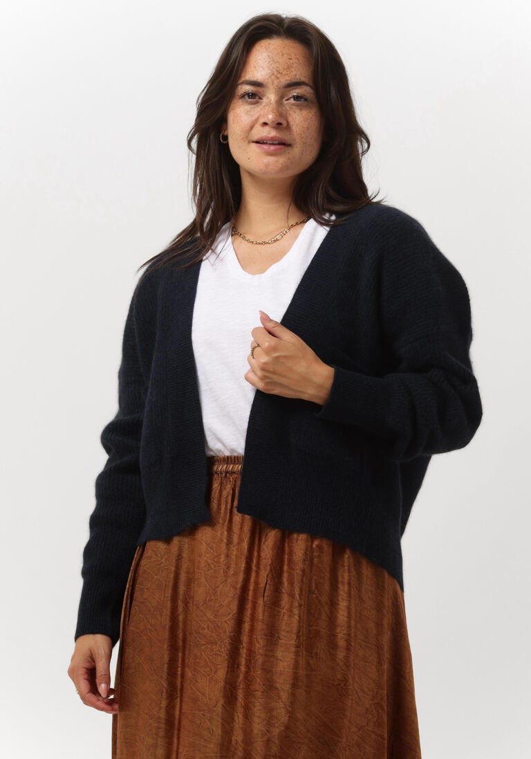 dunkelblau mes demoiselles strickjacke cari