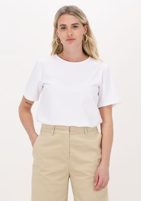 Weiße VANILIA T-shirt STRETCH UNI TEE - large