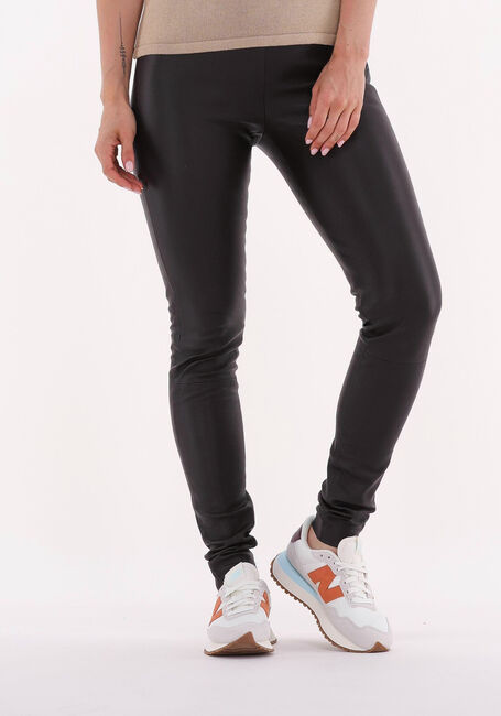 Braune SELECTED FEMME Legging SYLVIA MW STRETCH LEATHER LEGGIN - large