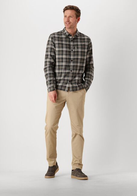 Braune CAST IRON Hemden LONG SLEEVE SHIRT DOBBY YARN DYED CHECK - large