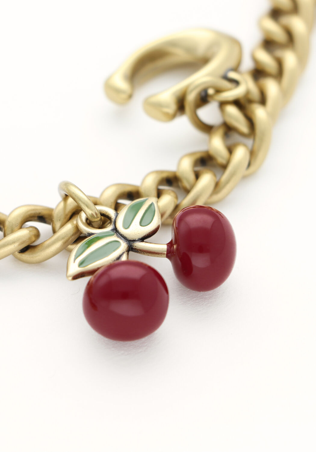 Goldfarbig COACH  BAG CHARM MOTIF CHAIN - large