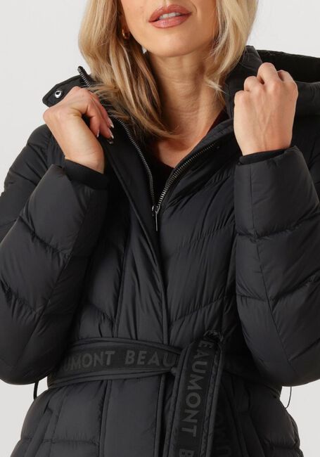 Schwarze BEAUMONT Wattierte Jack VALENTINA LONG COAT - large
