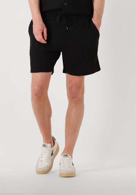 Schwarze SHIWI Kurze Hose MEN OSCAR WAFFLE STRUCTURE SHORTS - large