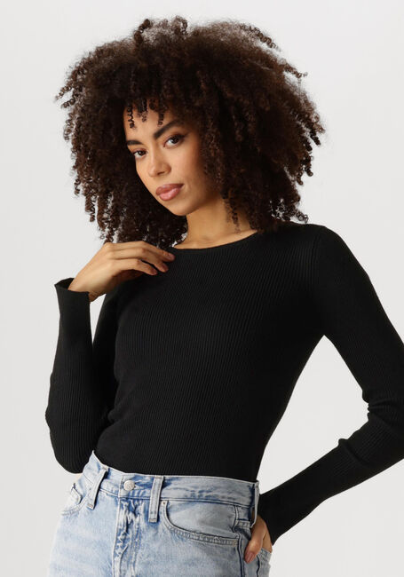 Schwarze MOVES Tops & T-shirts TWISTI O-NECK - large