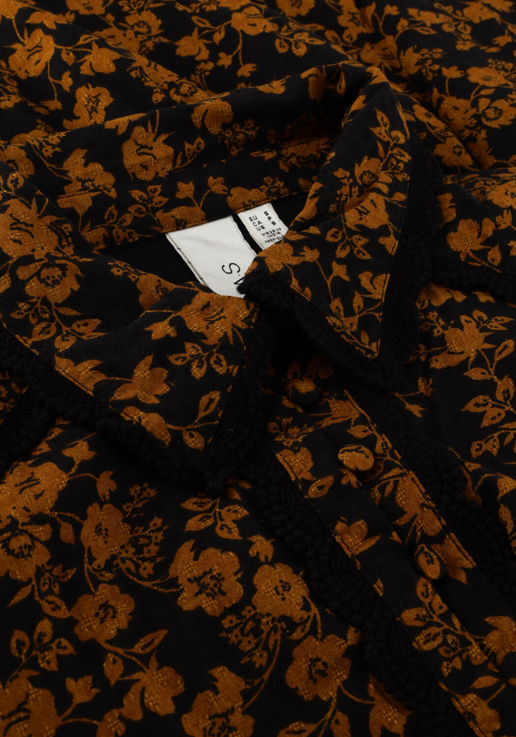 Schwarze Y.A.S. Minikleid TASTILERA LS SHIRT DRESS - large