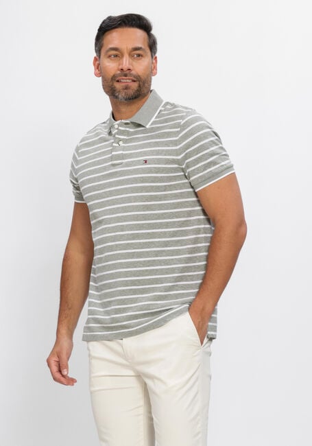 Gr&uuml;ne TOMMY HILFIGER Polo-Shirt COTTON LINEN PIQUE REG POLO - large