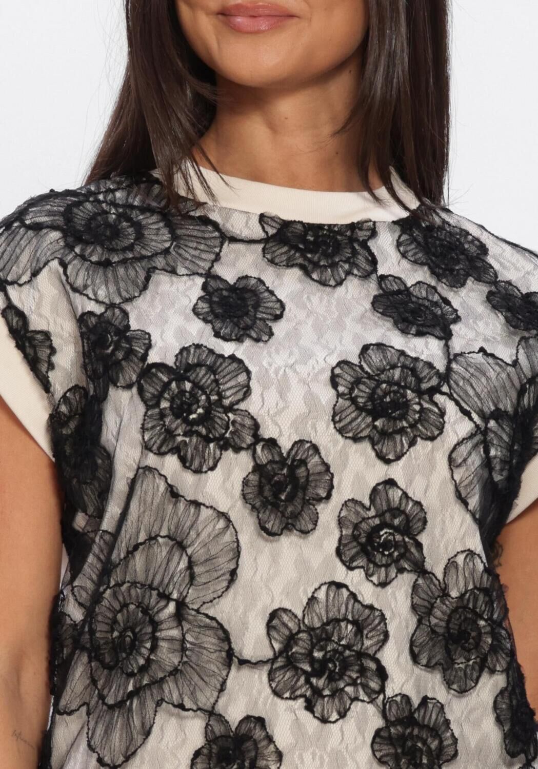 Nicht-gerade weiss SUMMUM Tops & T-shirts TOP BIG FLOWER - large