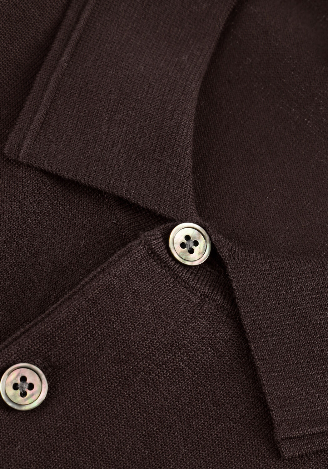 Braune PROFUOMO Polo-Shirt POLO SS LUXURY BASIC - large