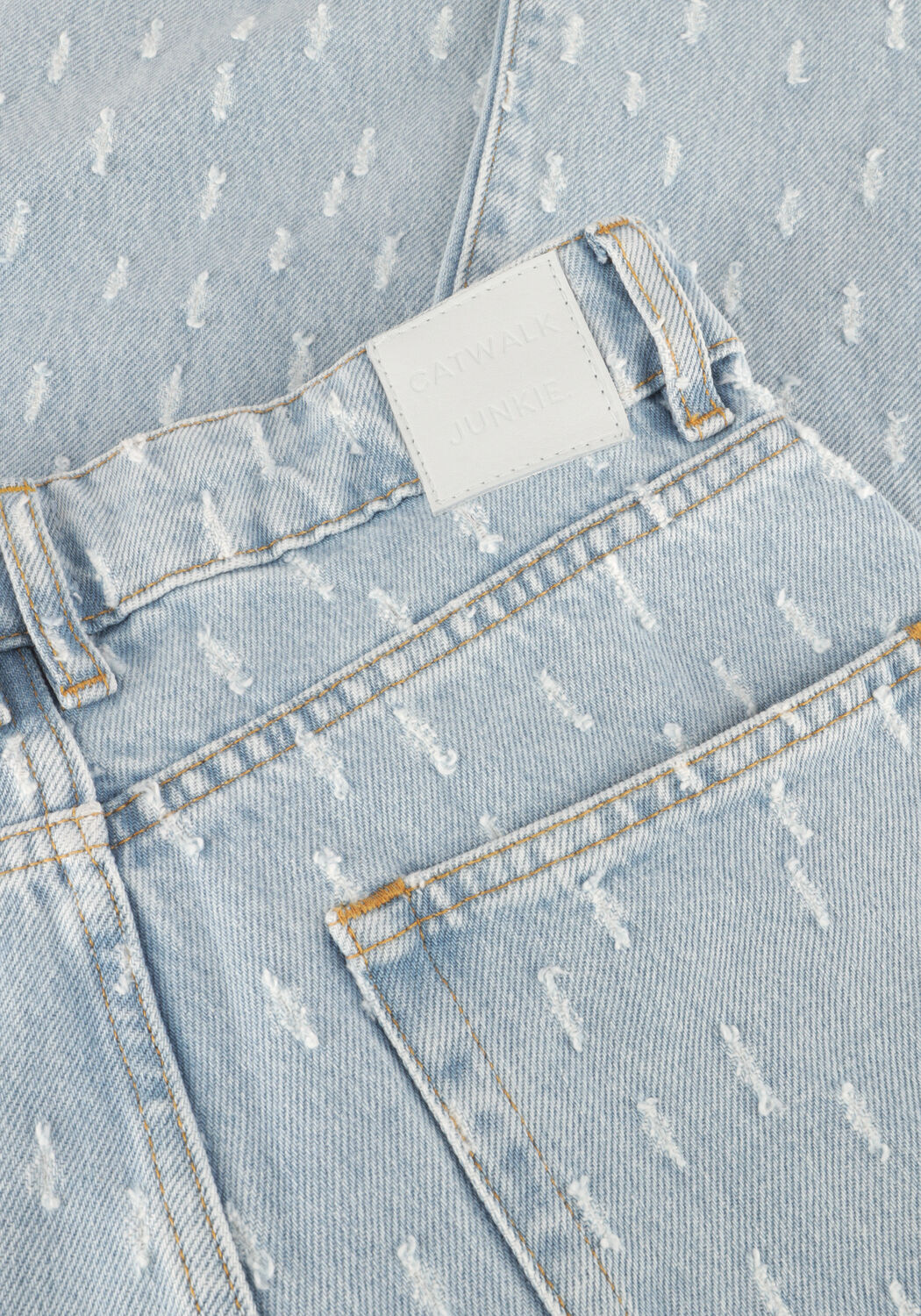 Hellblau CATWALK JUNKIE Wide jeans JEANS LOOSE WITH TEXTURED FABRIC - large