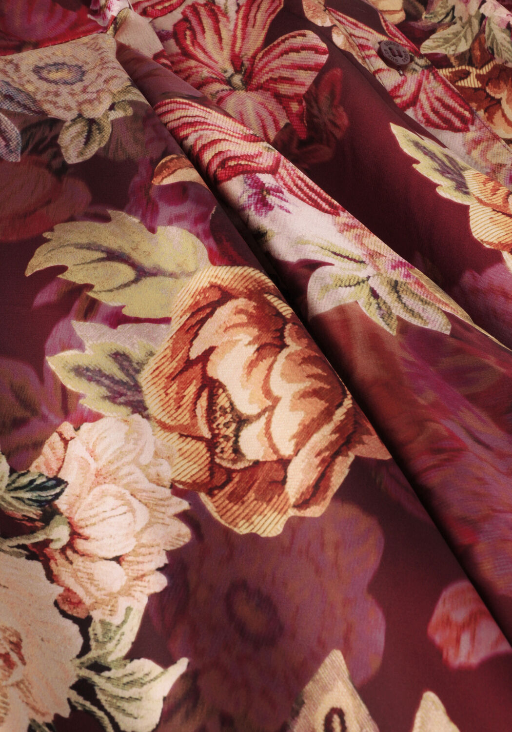 Braune GUESS Minikleid LS ALYA PRINTED DRESS - large