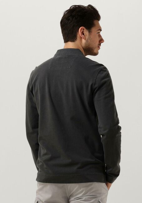 Dunkelgrau PME LEGEND Polo-Shirt LONG SLEEVE POLO PIQUE GARMENT DYE - large