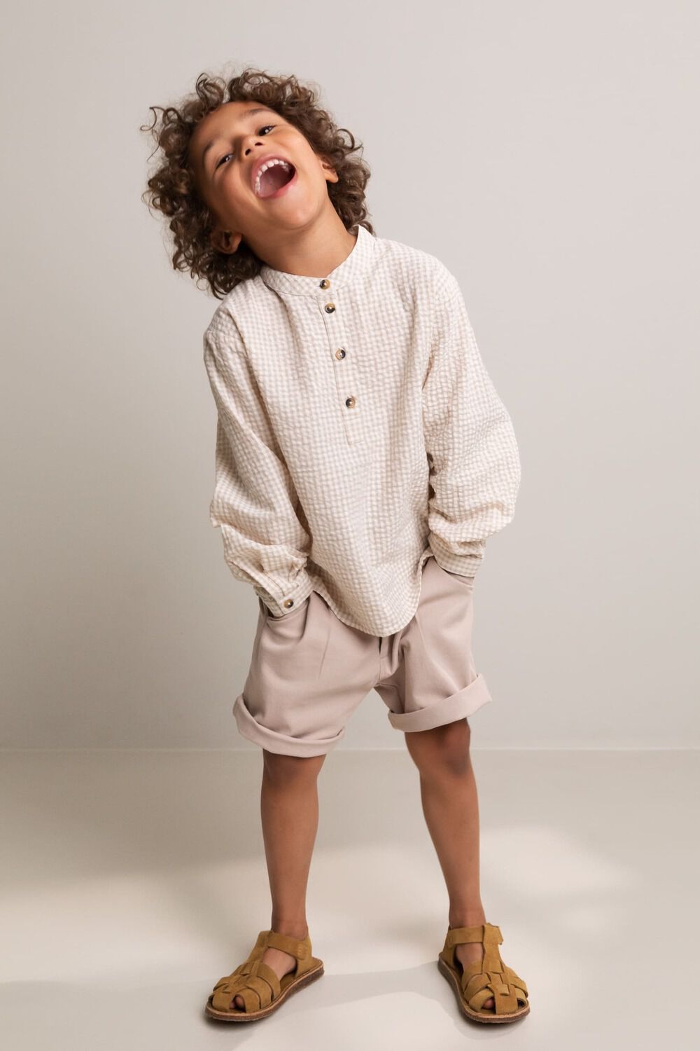 Beige MARMAR COPENHAGEN Kurze Hose PRIMO S - large