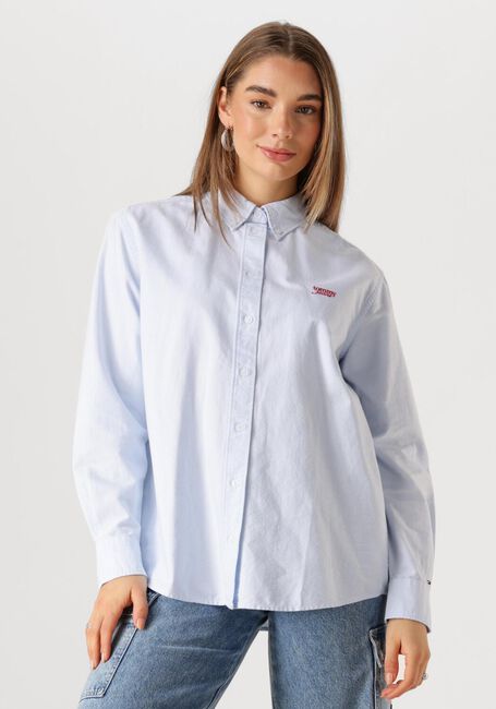 Hellblau TOMMY JEANS Blusen TJW RLX SCRIPT OXFORD SHIRT - large